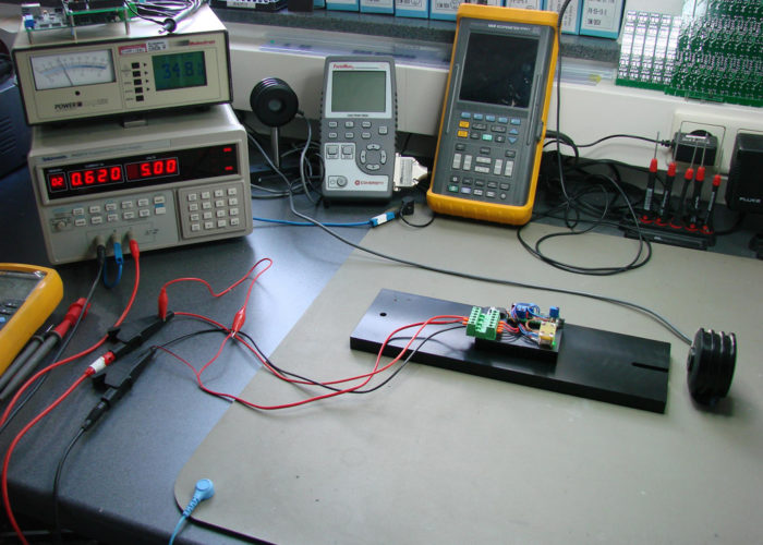 Test eines Prototypen Beamshow mit drei Lasersystemen